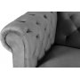 Chesterfield 3-seters sofa 210 cm gr� fl�yel