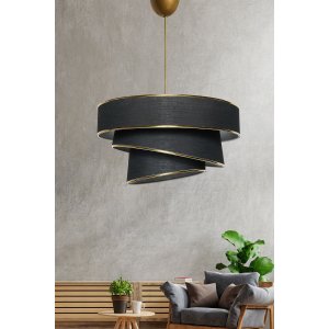 Couper taklampe - Svart/gull