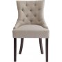Tuva spisestuestol beige med m�rkebrune ben