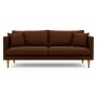 �stermalm 3-seters sofa - M�rkebrun chenille