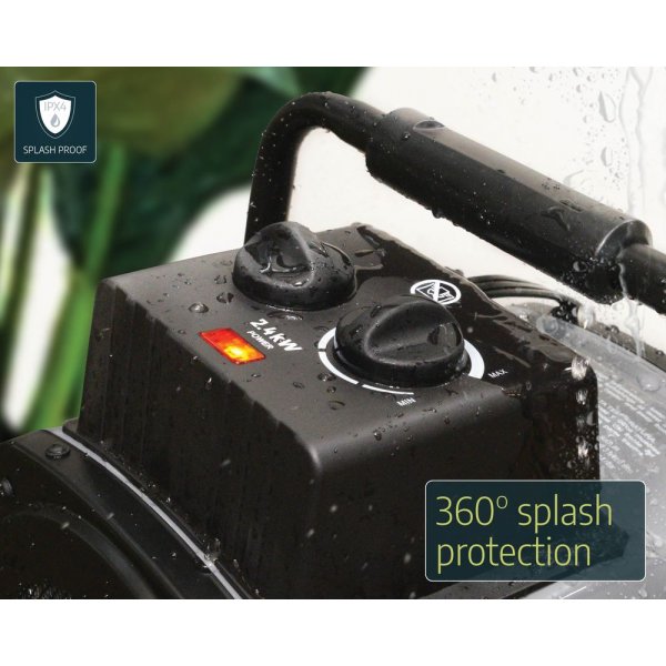 Portabel varmevifte med termostat - 2400W Portabel varmevifte med termostat - 2400W