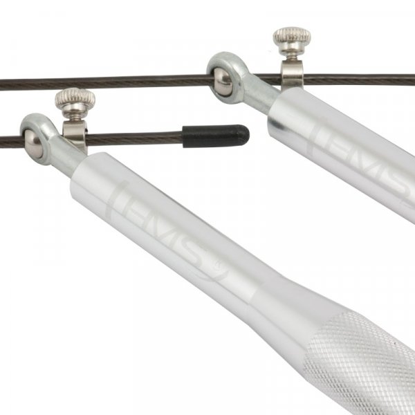 Speed tau med kulelager (st�lkabler og aluminiumsh�ndtak) s�lvfarget | svart