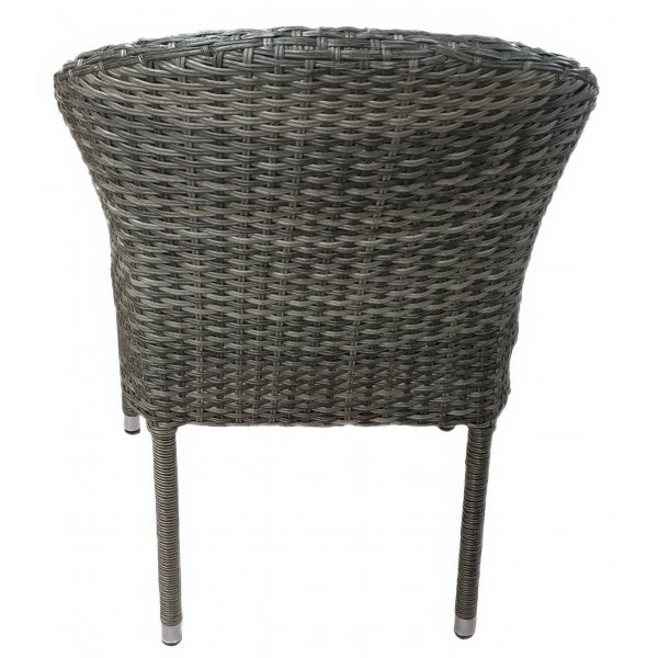 Utendrs stol stabelbar gr rotting - Belle