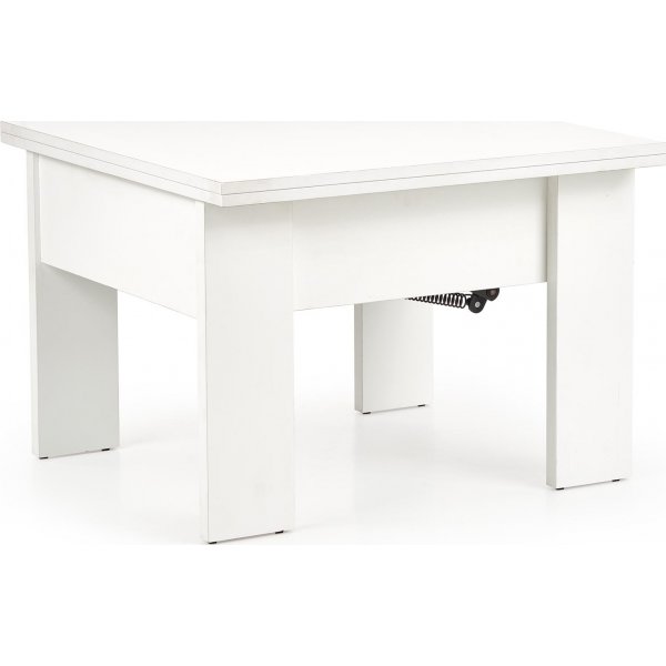Serafin justerbart salongbord 80-160 x 80 cm - Hvit