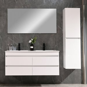 Baderomsmøbel Honolulu 120 cm - Blank hvit Baderomsmøbel Honolulu 120 cm - Blank hvit