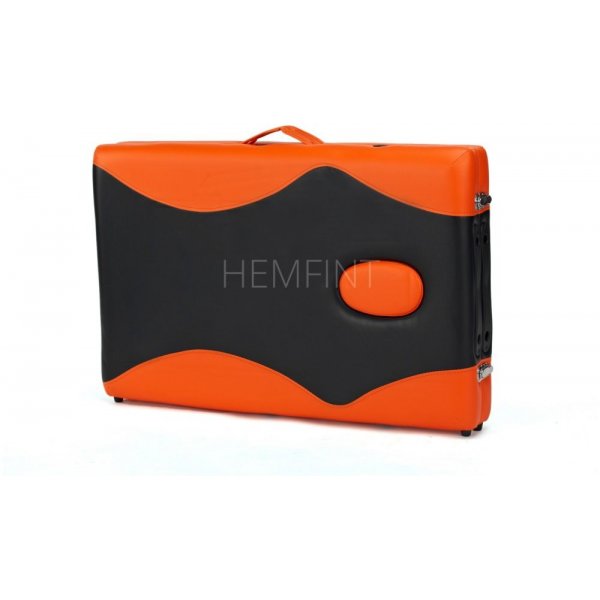 Massasjebenk med trebein - 2 soner - Tofarget