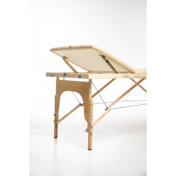 Massasjebord med treben - 3 soner - Beige
