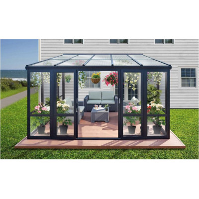Sunrise Conservatory - Svart 5,1 x 2,9 m