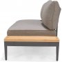 Livsstil Hage Topaz salonggruppe med divan - Grå/teak Livsstil Hage Topaz salonggruppe med divan - Grå/teak