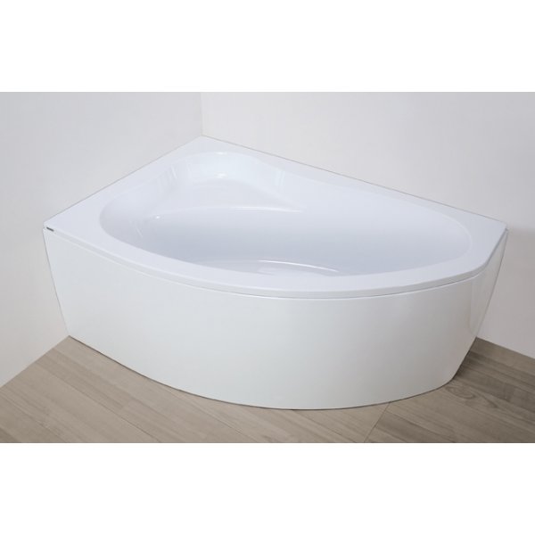 Venstremontert hjrnebadekar - Eko Plus | Dybde 39 cm