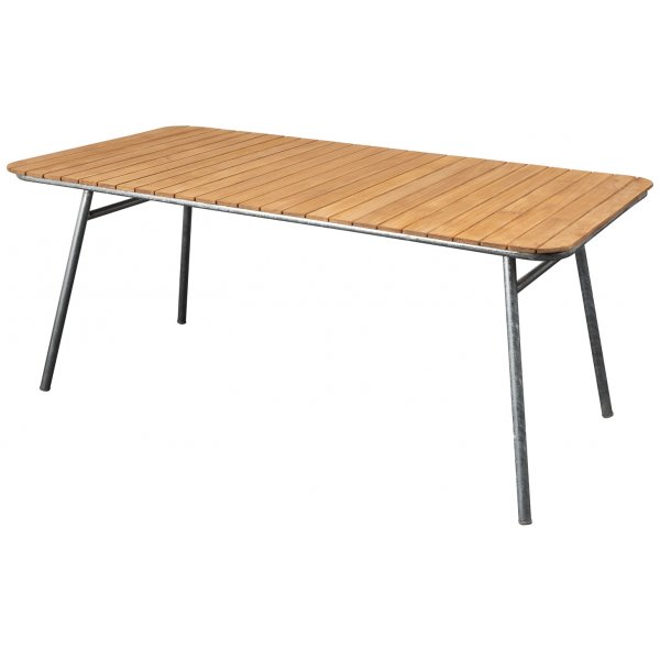 Mllan bord 176x90 cm - Teak / Galvanisert stl