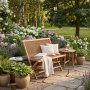 1 Hagesofa sammenleggbar teak 100 cm - Saltö