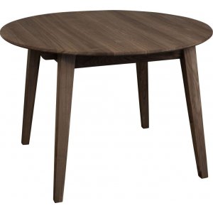 Spisebord Genova uttrekkbart 110-160x110 cm brunoljet eik