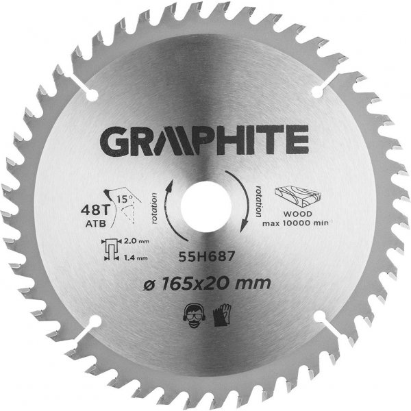 Stikksagblad med 165 X 20 MM HM-spisser