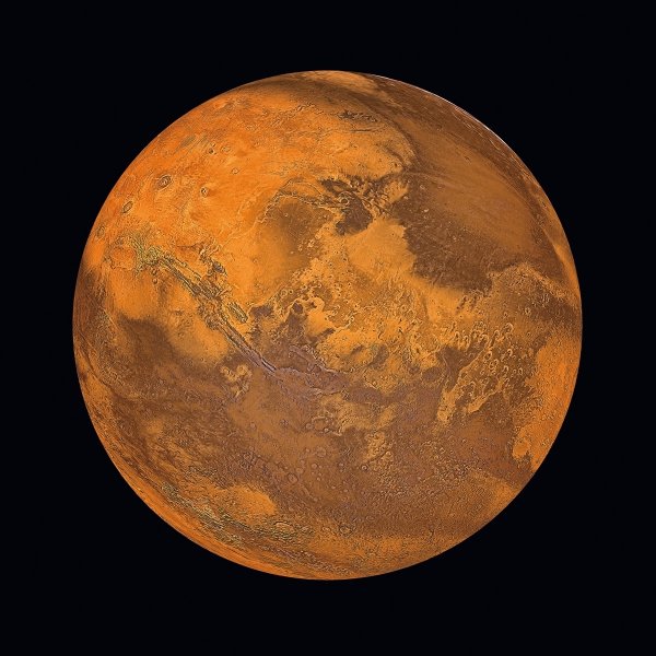 Glassmaleri - Planeten Mars - 80x80 cm Glassmaleri - Planeten Mars - 80x80 cm