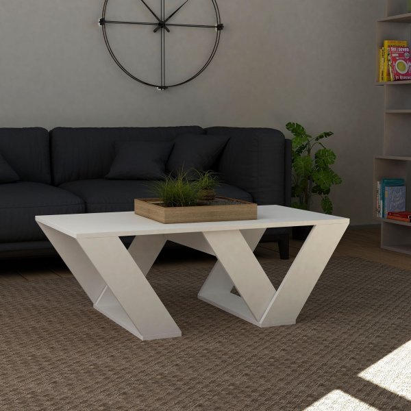 Pipra salongbord 110 x 60 cm - Hvit Pipra salongbord 110 x 60 cm - Hvit