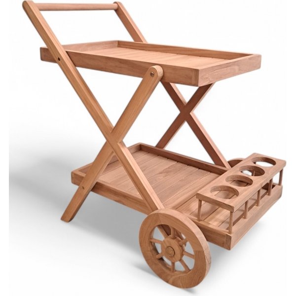 Serveringsvogn Utend�rs Retro Barvogn Teak - Salt�