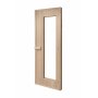 Badstud�r 6x19 klart glass FSC-sertifisert Nordamist Hemlock