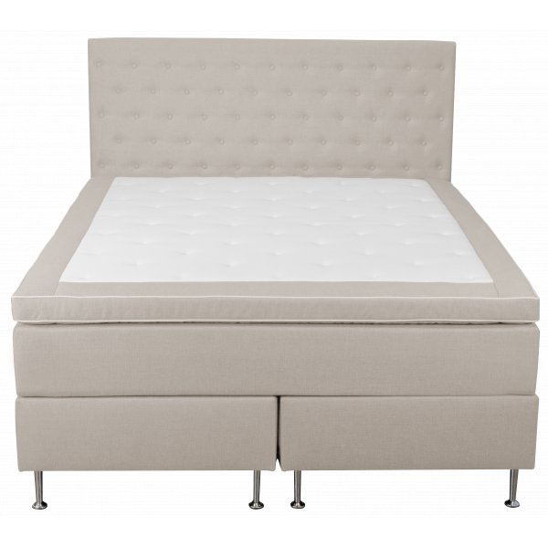 Seng 160x200 cm beige 5-soners Seng 160x200 cm beige 5-soners