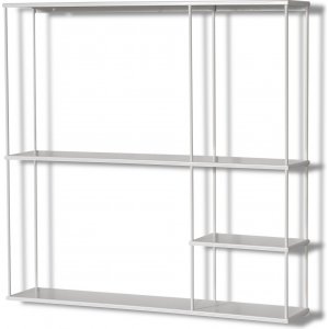 Trix vegghylle 60x60 cm - Hvitt metall Trix vegghylle 60x60 cm - Hvitt metall