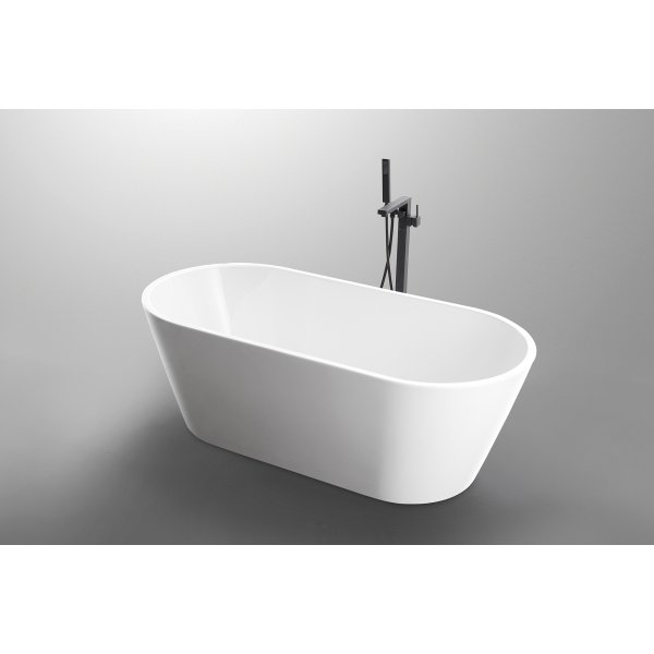 Badekar frittst�ende hvitt 170x80x58 cm - Olympus