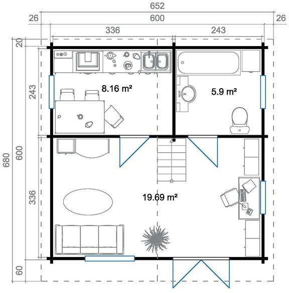 Fritidshus Gullevi - 36 m�