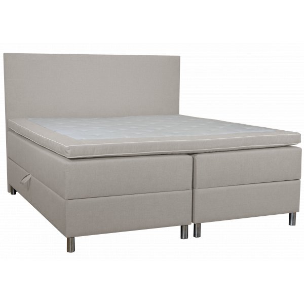 Seng med oppbevaring beige 160x200 cm Seng med oppbevaring beige 160x200 cm