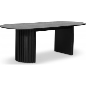 Bordplate PiPi oval 230x95 cm - svartbeiset