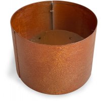 Corten stlpotter rund - H50 x 50 cm