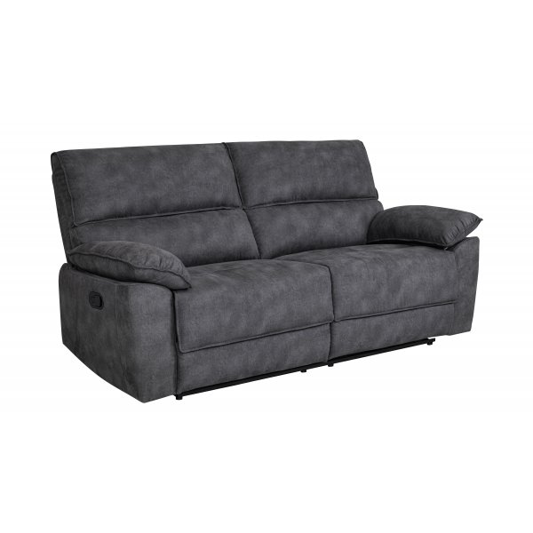 2-seters lenestolsofa ekstra bred i gr�tt - 197 cm