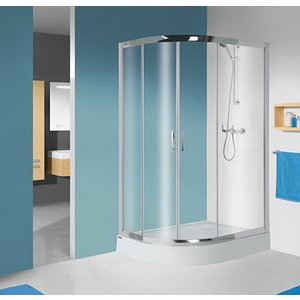 Kvadrant TX dusjhjørne med gulv - 5 mm glass (høyre-modul) Kvadrant TX dusjhjørne med gulv - 5 mm glass (høyre-modul)