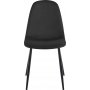Svart fl�yelsstol - Carisma