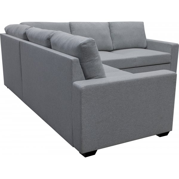 Hjørnesofa Belissa med sengefunksjon og oppbevaring - 235x235 cm - mørkegrå Hjørnesofa Belissa med sengefunksjon og oppbevaring - 235x235 cm - mørkegrå
