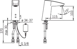 Oras servantbatteri, 6 V Cubista 2814F Oras servantbatteri, 6 V Cubista 2814F