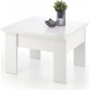 Serafin justerbart salongbord 80-160 x 80 cm - Hvit