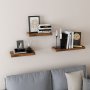 1 Sussex vegghylle 40 x 20 cm - Brun