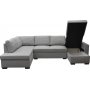 Sofa 309 cm lys grå - Solna Sofa 309 cm lys grå - Solna