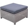 Norrhult utembelgruppe 3-seter sofa inkl. fotskammel & bord - Gr kunstrotting