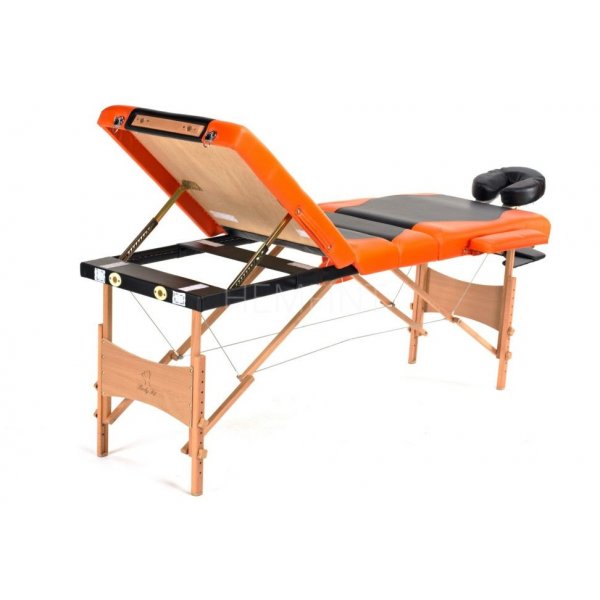 Massasjebenk med treben - 4 soner - Tofarget