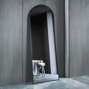 Helfigursspeil 70x185 cm | Buet | Svart ramme Helfigursspeil 70x185 cm | Buet | Svart ramme