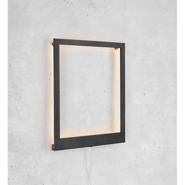 Rammevegglampe 41x33 cm - Svart Rammevegglampe 41x33 cm - Svart