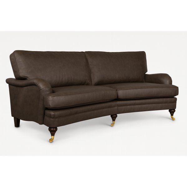 Sofa Howard London Premium 225 cm - Mørk gråbrun (imitert skinn) Sofa Howard London Premium 225 cm - Mørk gråbrun (imitert skinn)