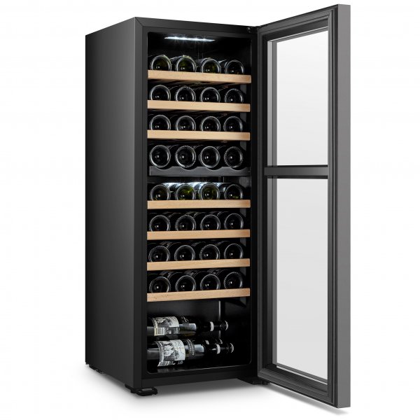 Vinkjøler 2 temperatursoner | 36 flasker | Stillegående | 42 cm bred Vinkjøler 2 temperatursoner | 36 flasker | Stillegående | 42 cm bred