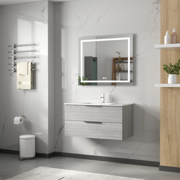 Baderomsmøbler London 80 cm - Betonggrå Baderomsmøbler London 80 cm - Betonggrå