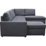 U-formet sovesofa Dream med oppbevaring - 299 cm - m�rkegr�