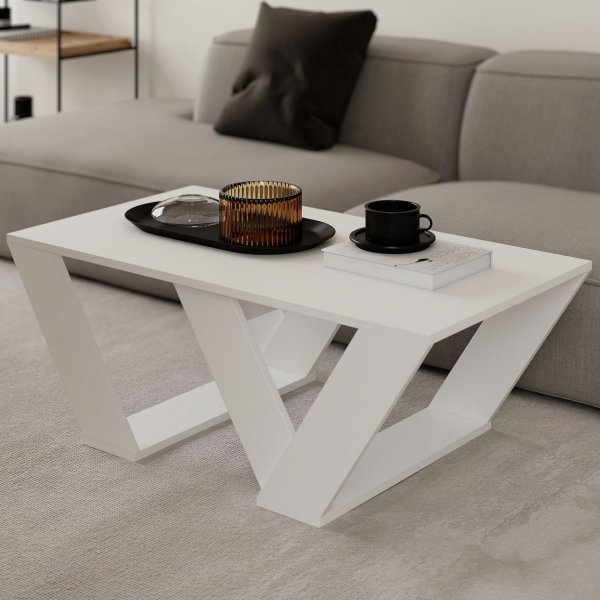 Pipra salongbord 110 x 60 cm - Hvit Pipra salongbord 110 x 60 cm - Hvit
