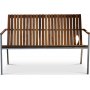 Alva hagebenk | utesofa - Teak og galvanisert stl