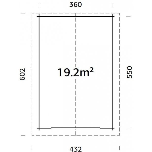 Garasje Tomas - 19,2 m² Garasje Tomas - 19,2 m²