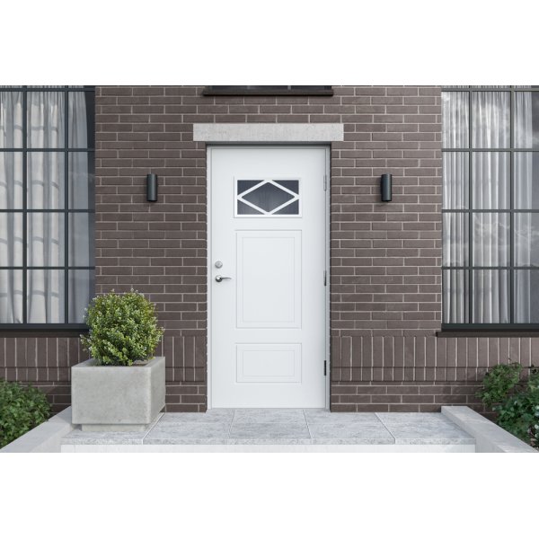 Louise ytterdør med vindu Louise ytterdør med vindu