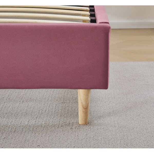 Sengeramme 160 x 200 cm - Rosa fl�yel - Saga